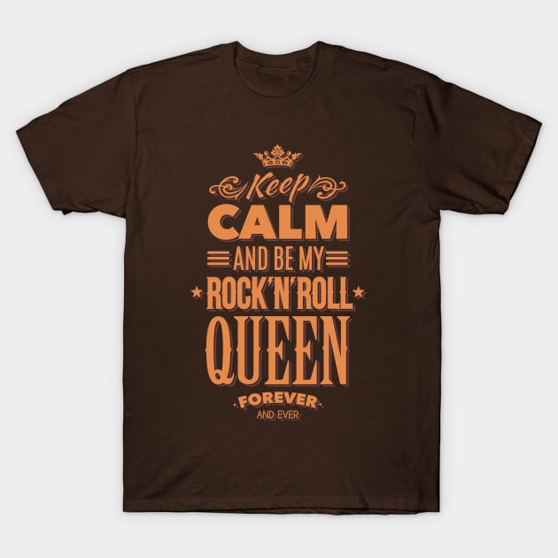 Keep Calm Queen T-Shirt by Likkey